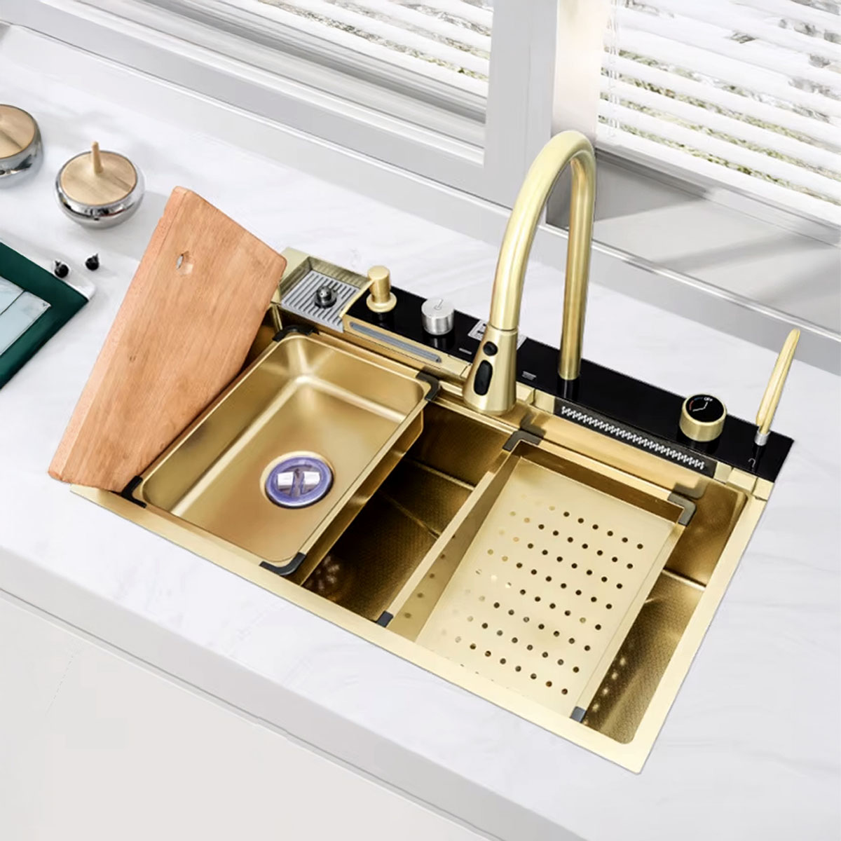 Ss Commercial 201 Kitchen Sink JAVAN-RF7546-GD-X12