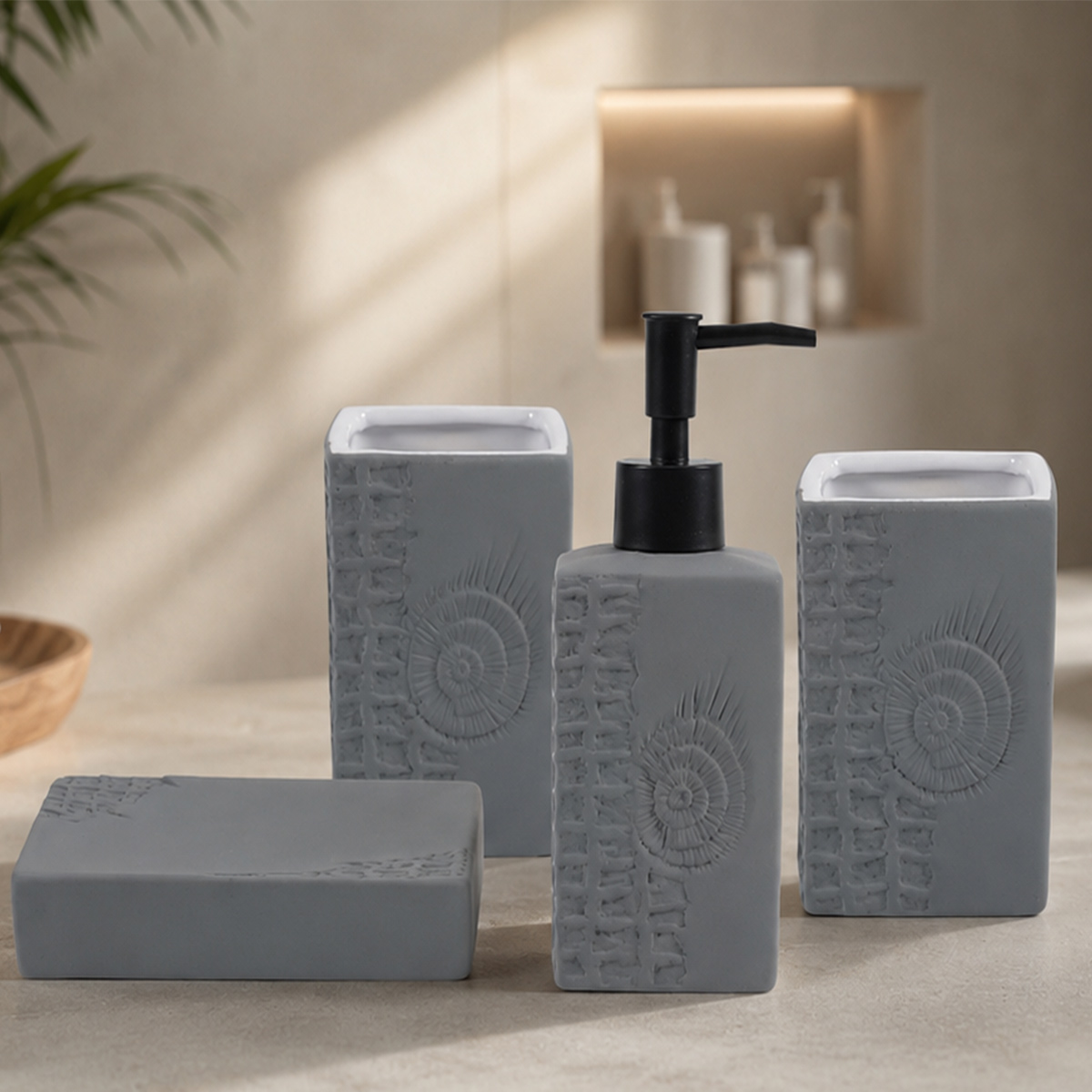 Ceramic Bathroom Set 4 Piece