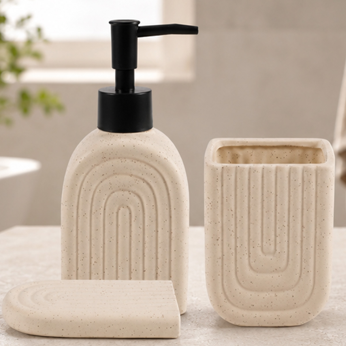 Ceramic Bathroom Set 3 Piece