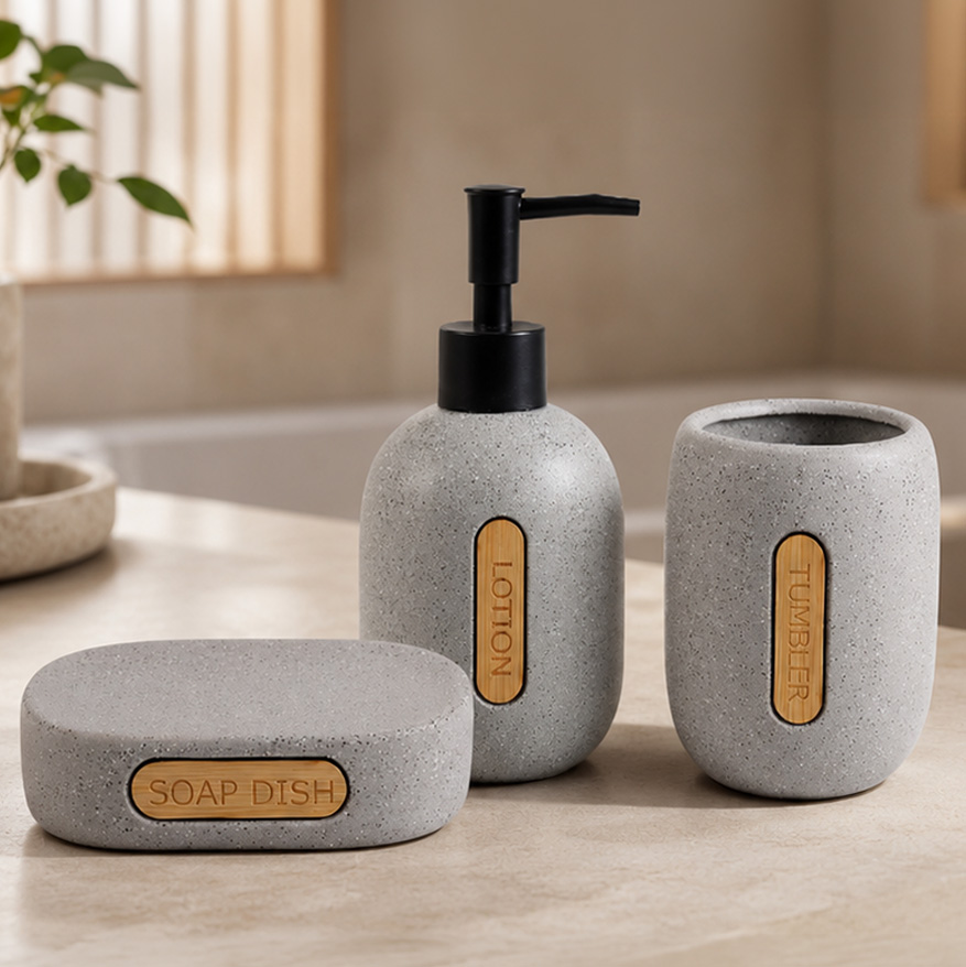 Ceramic Bathroom Set 3 Piece