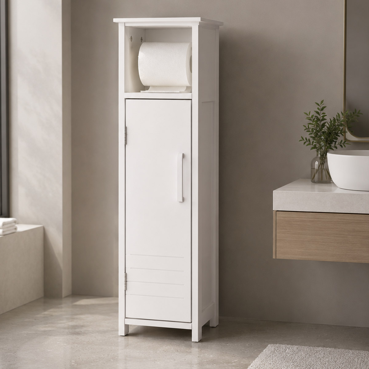 Bathroom Stand Shelf Bamboo