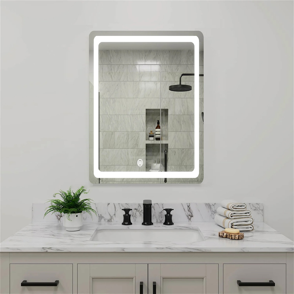 LED Mirror 50x70cm