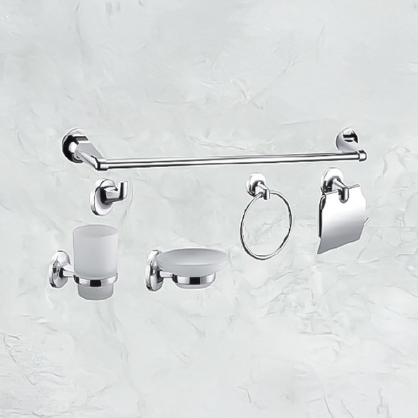 Modern Bathroom Accessories Set 6 Piece