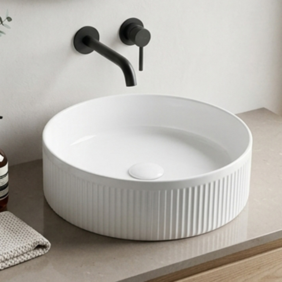 White Counter Basin