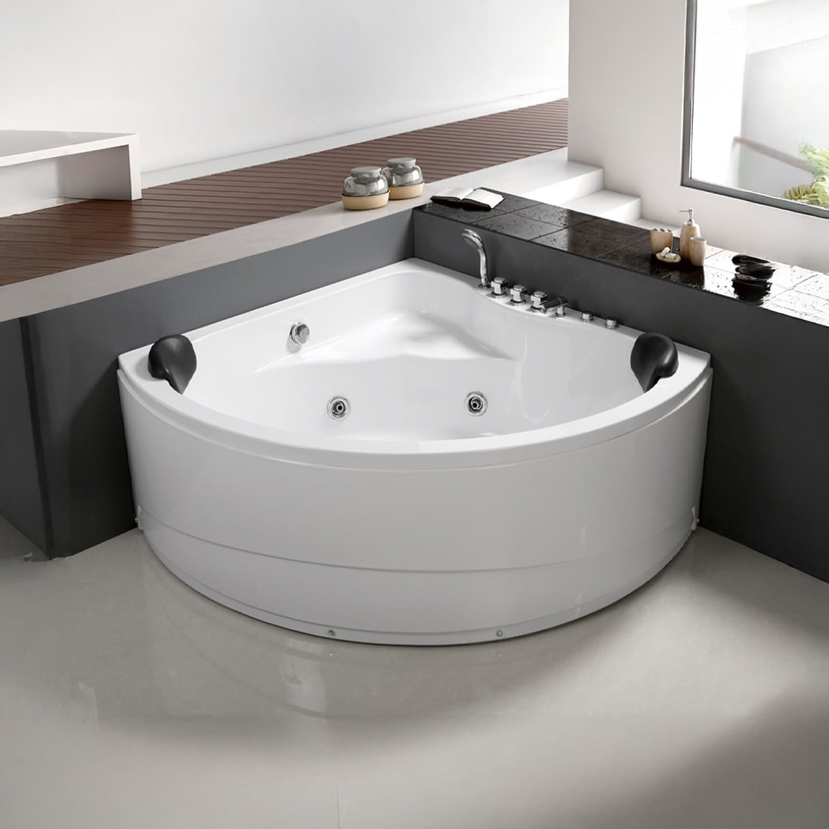 Single Corner Jacuzzi