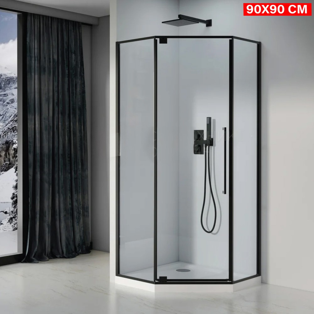Arc-Shaped Shower Enclosure