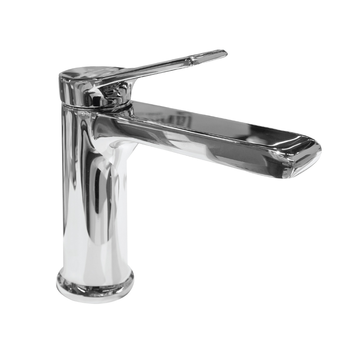 Brass Modern Basin Mixer Chrome