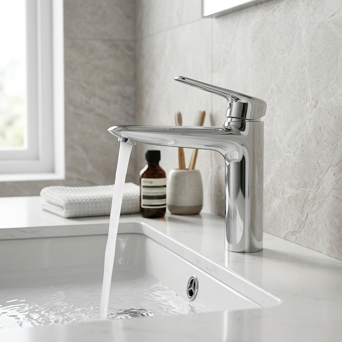 Basin Mixer with Hose
