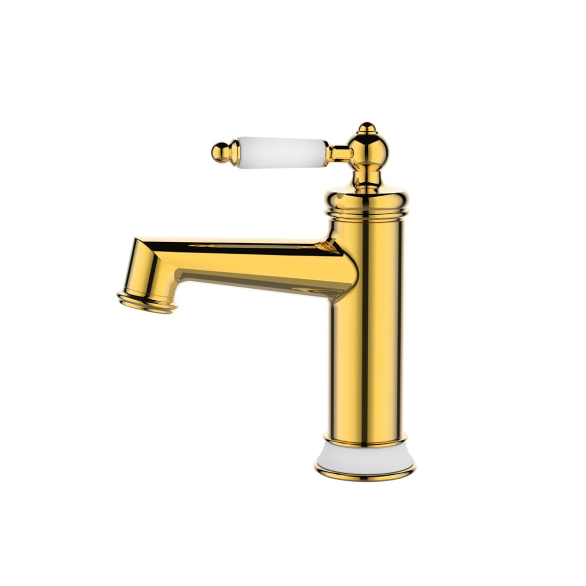 Brass Classic Basin Mixer Gold