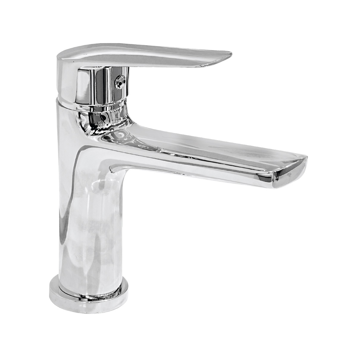 Brass Modern Basin Mixer Chrome