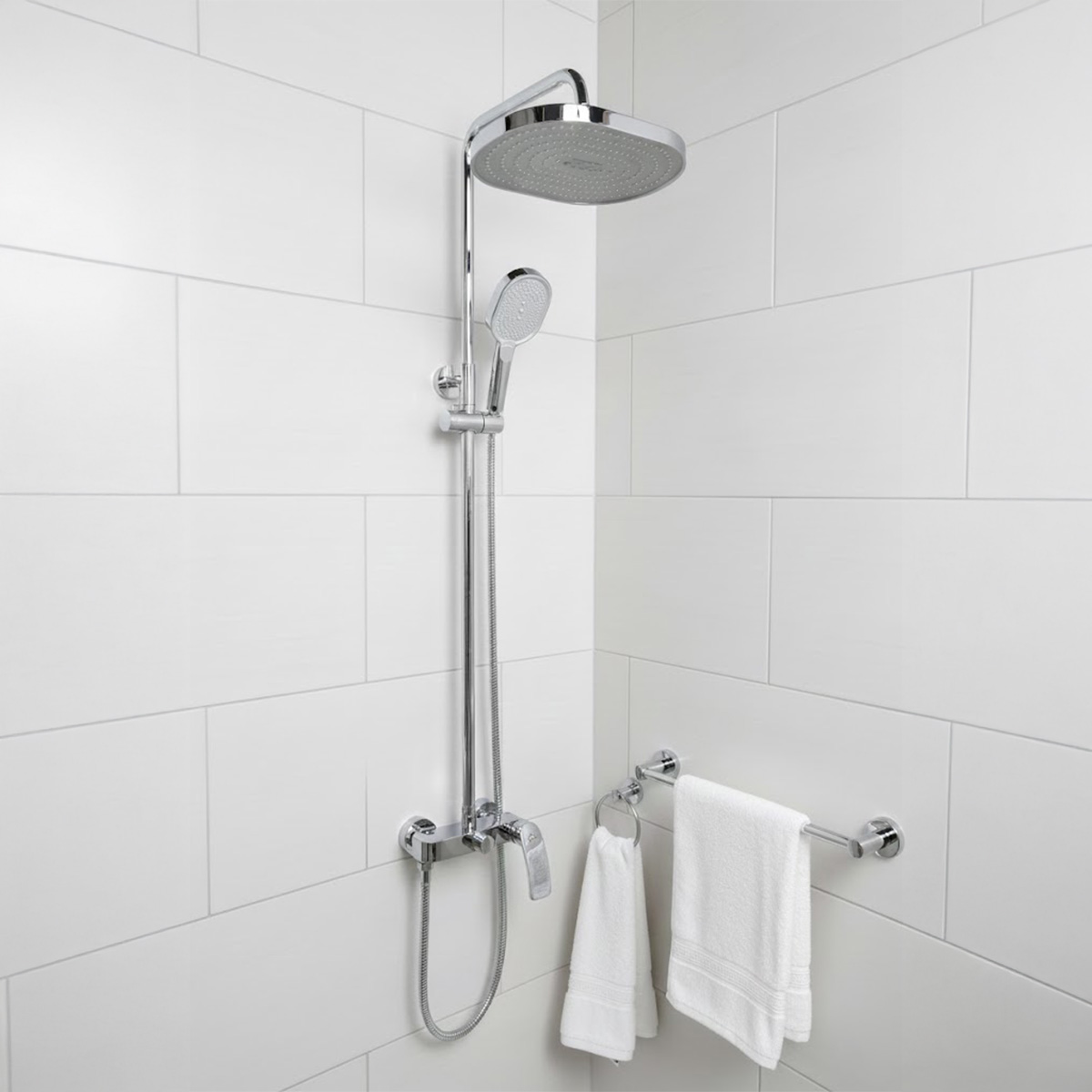 Chrome Modern Brass Shower Column