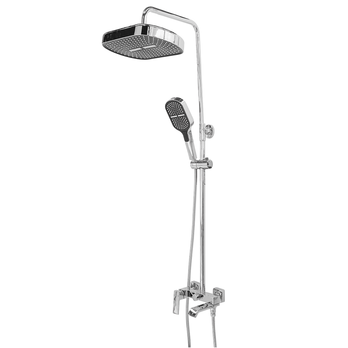 Brass Modern Shower Column Chrome