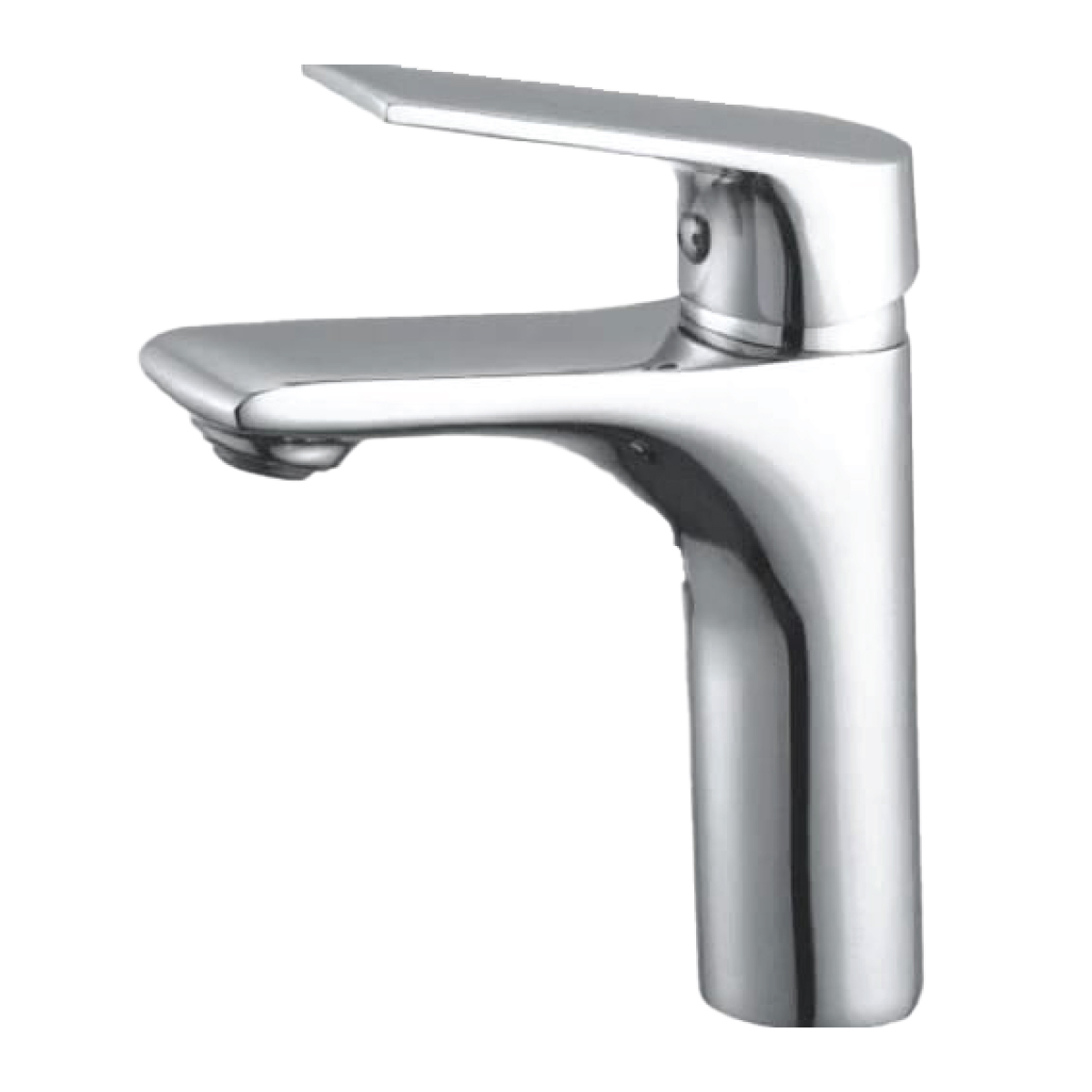 Brass Modern Basin Mixer Chrome