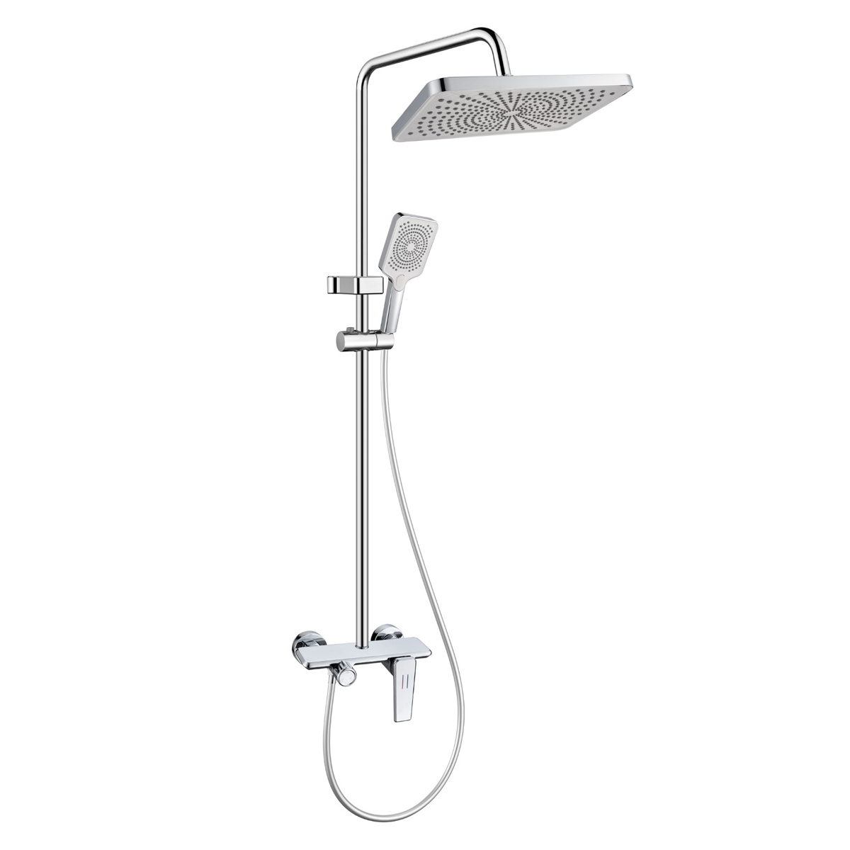 Brass Modern Shower Column Chrome