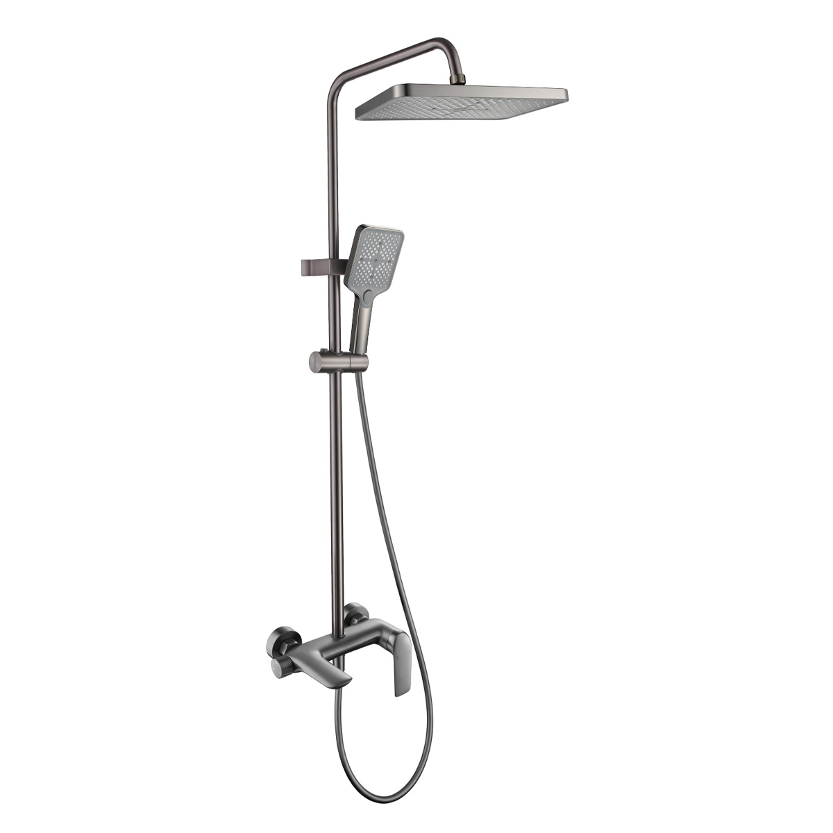 Brass Modern Shower Column Gray