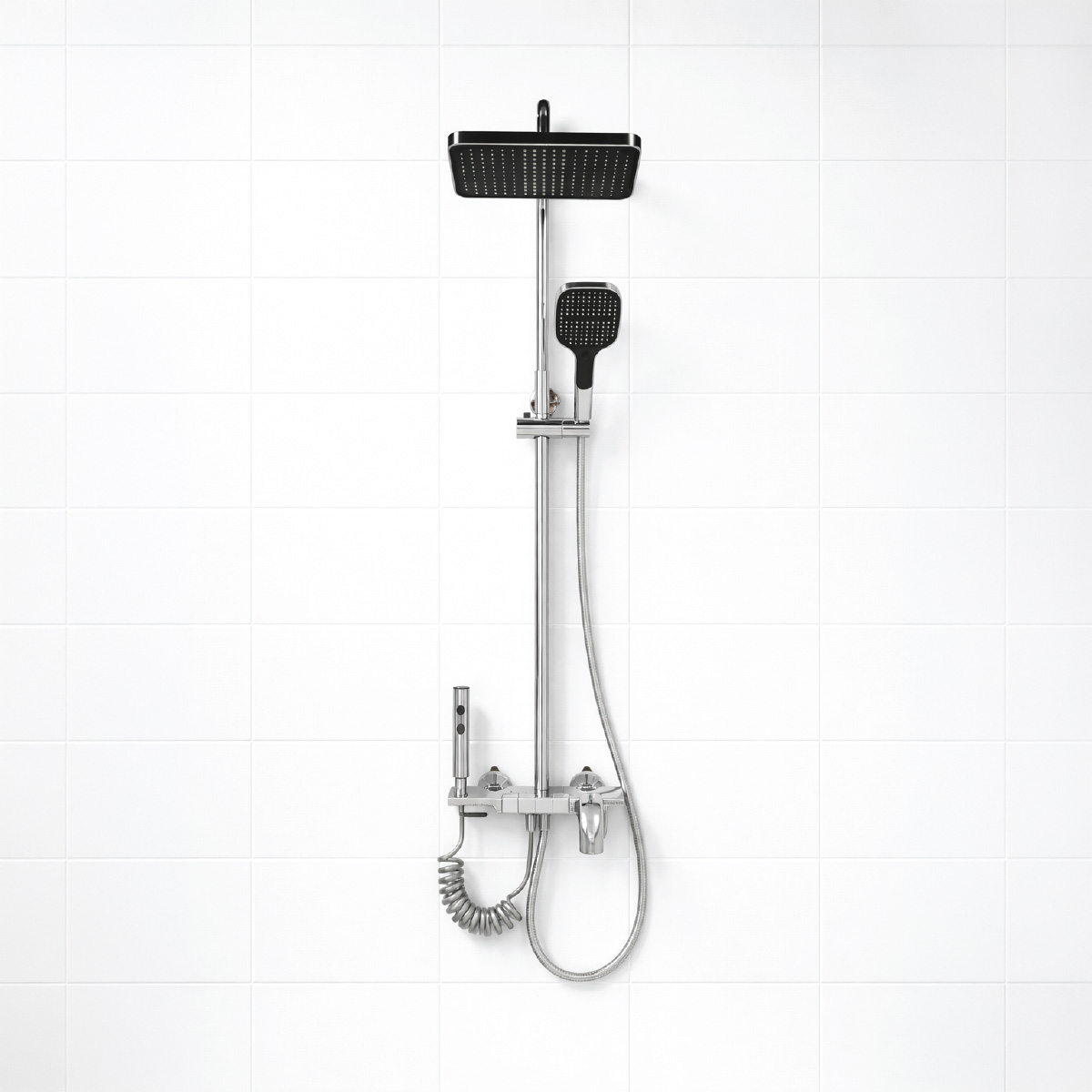 Brass Shower Column Chrome