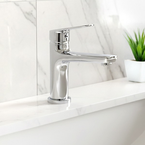 Chrome Modern Brass Basin Mixer