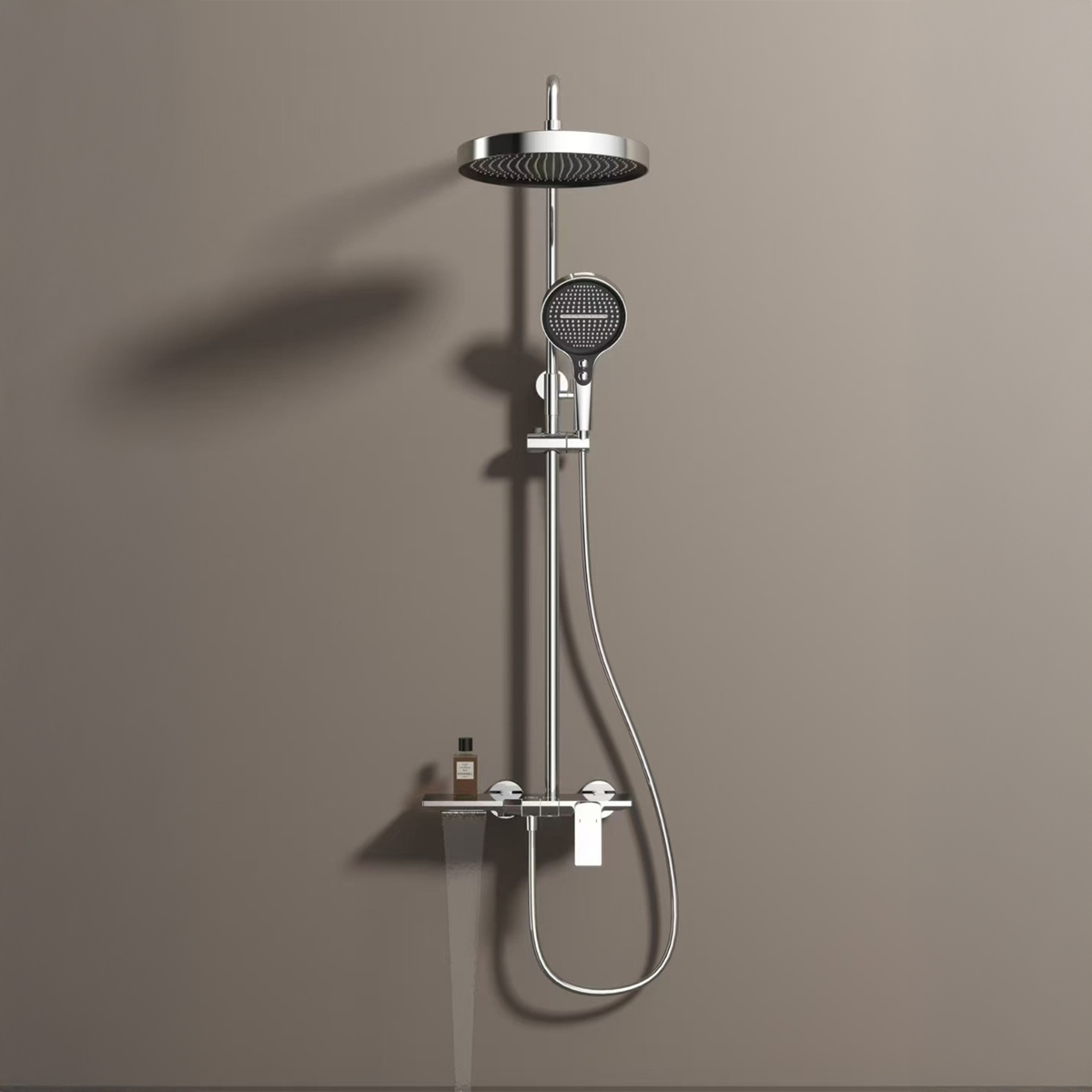 Brass Modern Shower Column Chrome