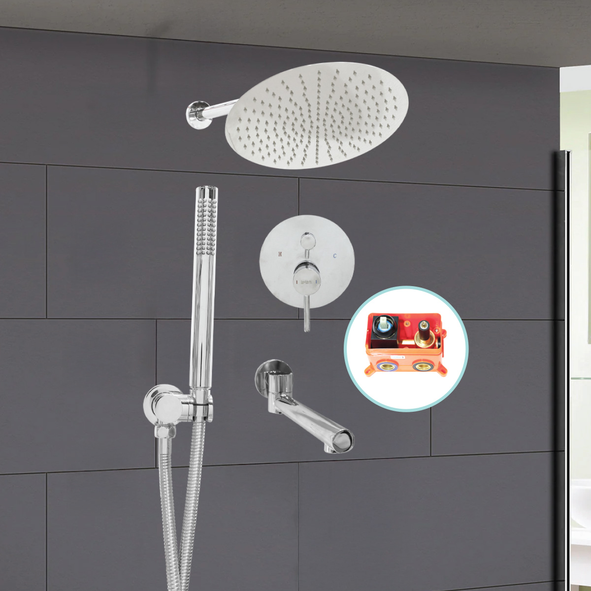 Concealed Shower Column