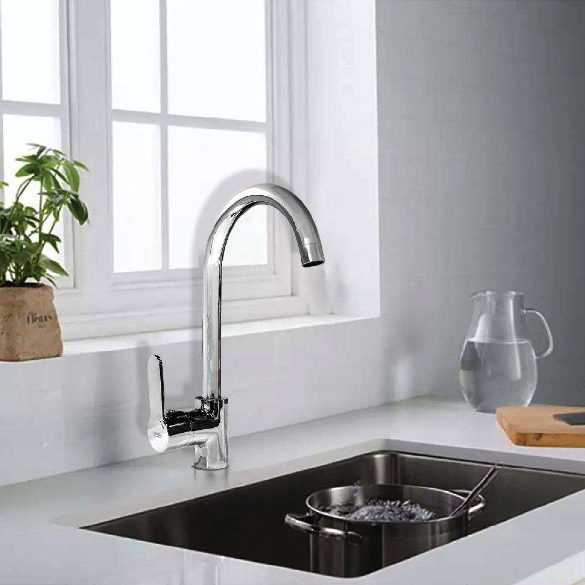 Brass Kitchen Mixer