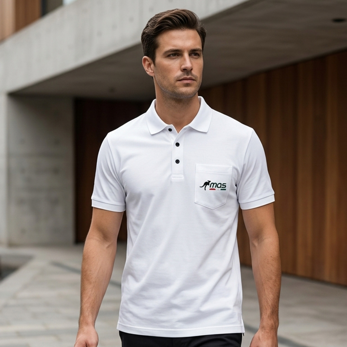 Men Plain Polo T-Shirt