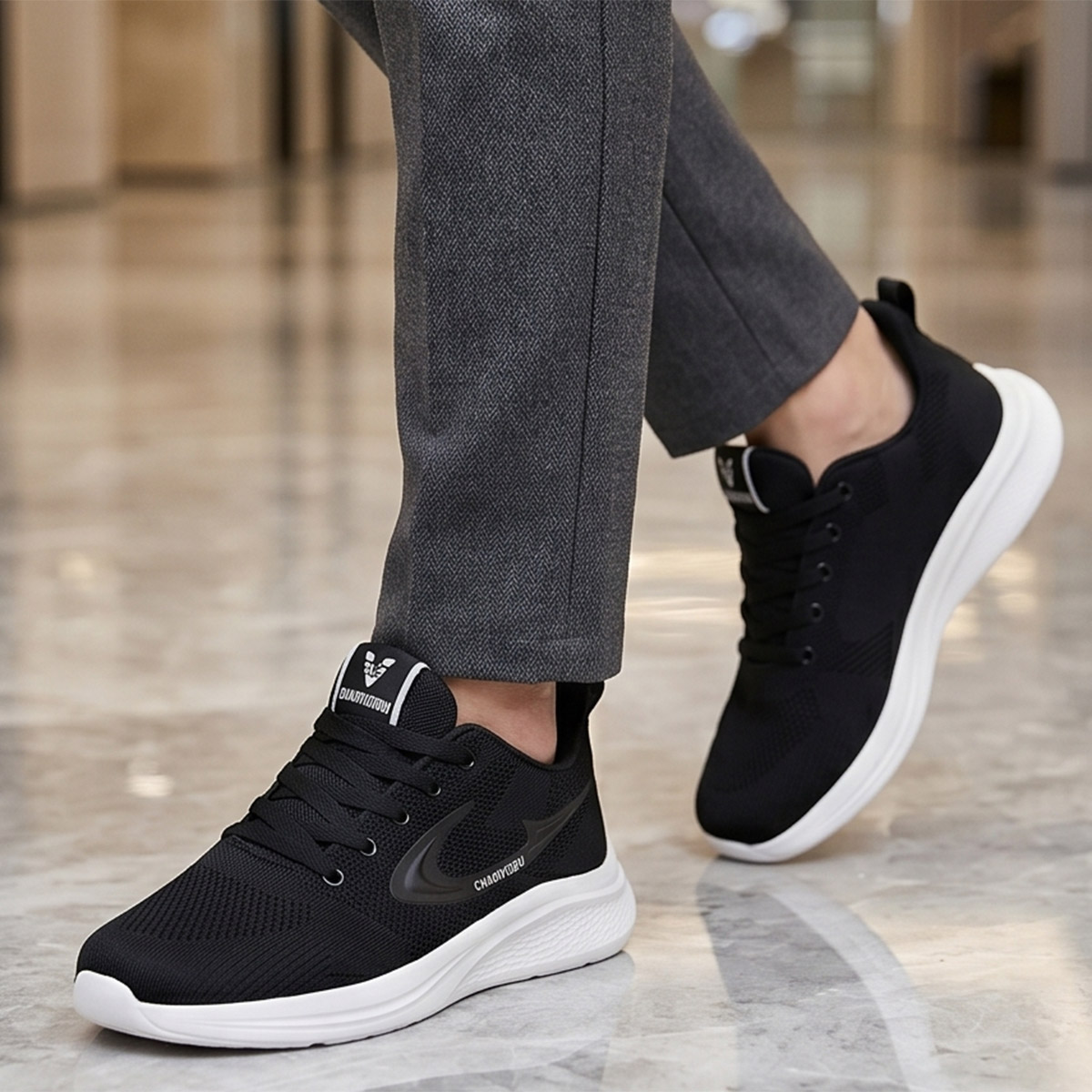 Men Sports Shoes with Lace