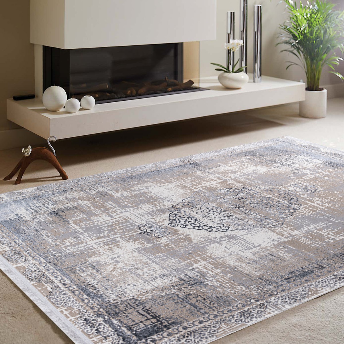 Echo Carpet Grey/Beige 120x180cm