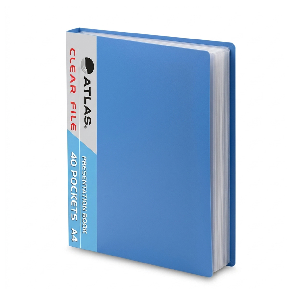 Clear File A4 10 Pocket Assorted