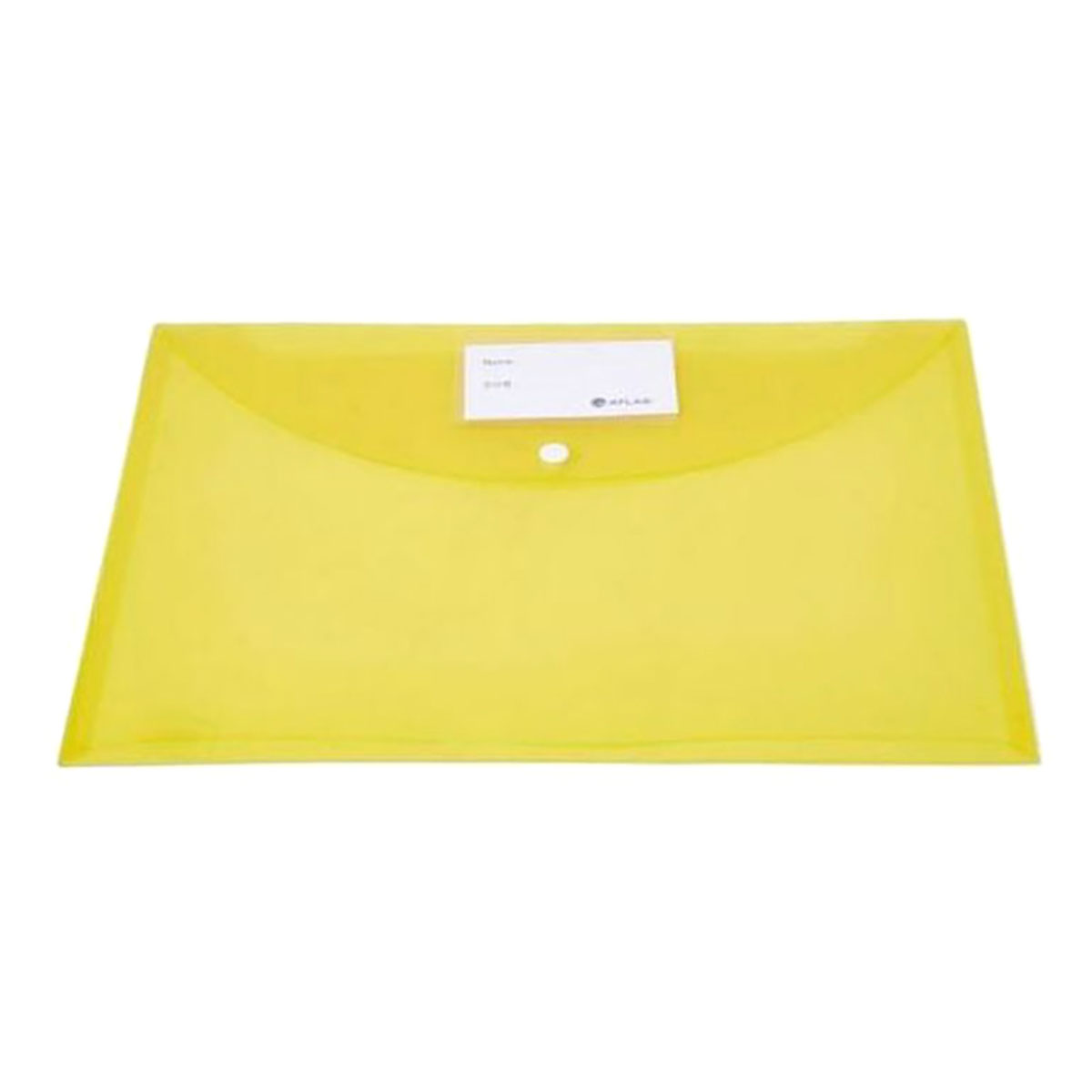 Document Bag with Card & Button Yellow Free Size