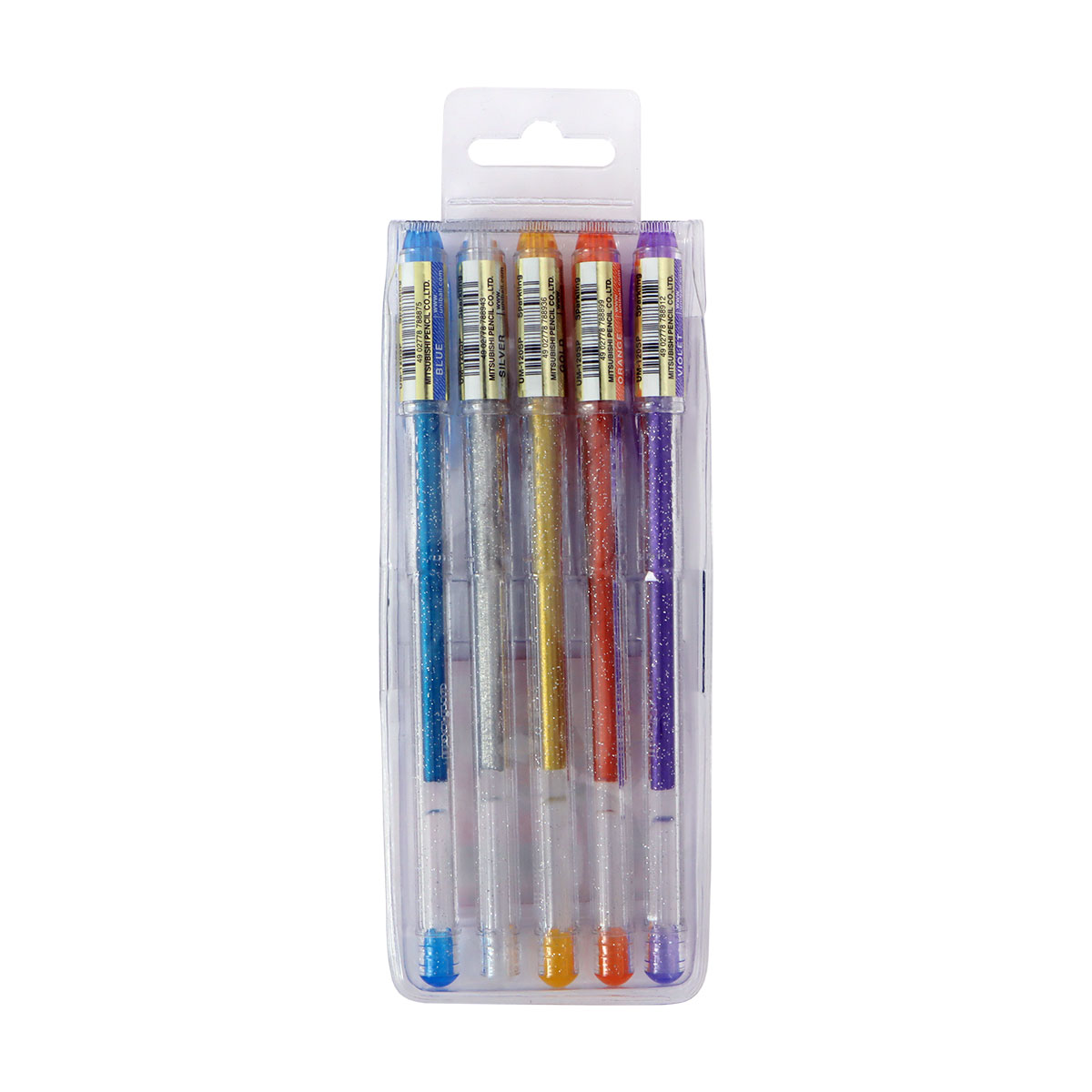 Uni Signo Sparkling Pen Set 5 Colors