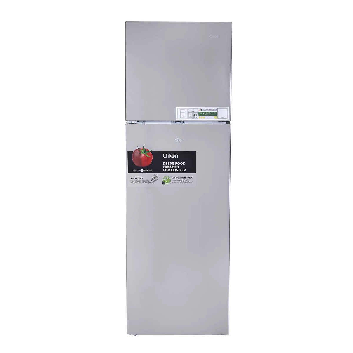 Clikon Double Door Refrigerator 268L