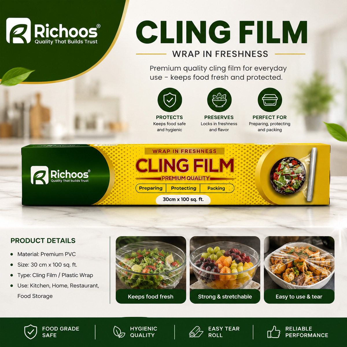 Richoos Cling Film 100sqft