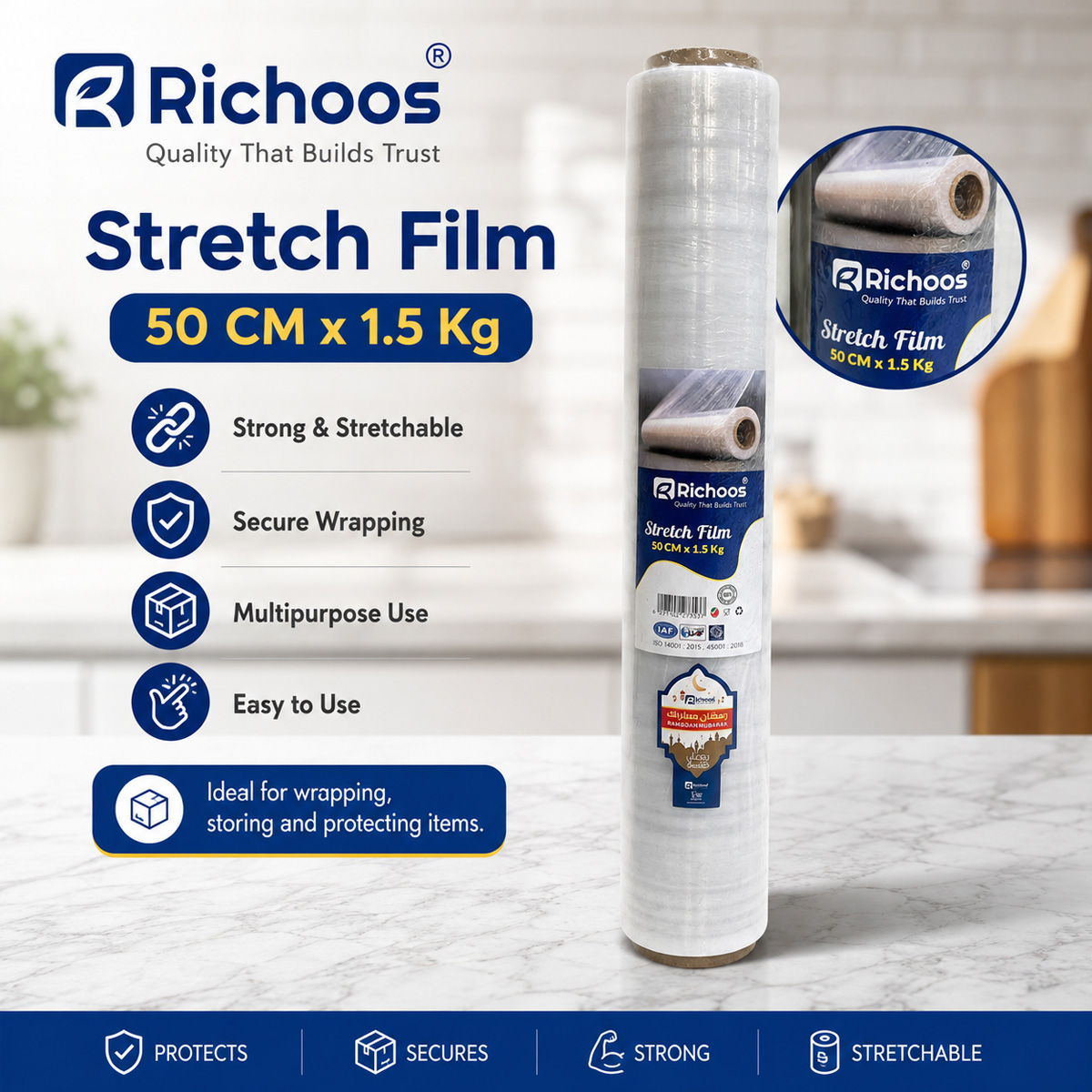 Richoos Stretch Film 50cm x 1.5kg