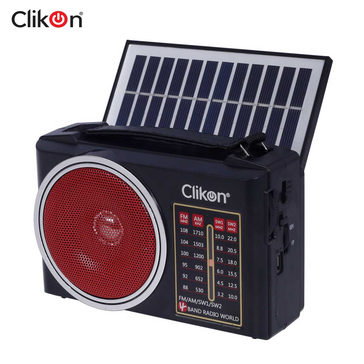 Clikon Fm Radio W/ Solar-CK838