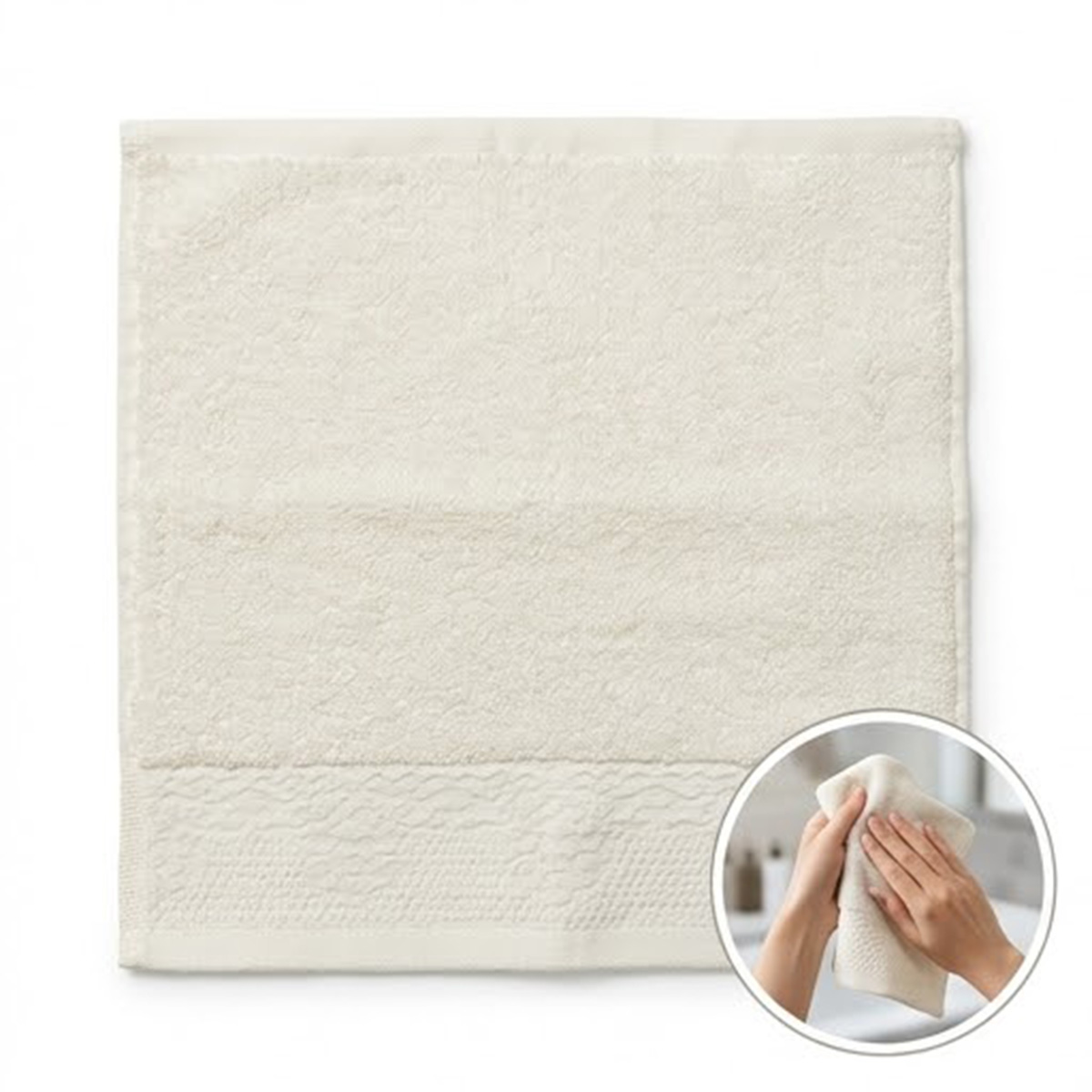 Design Towel 33x33cm White