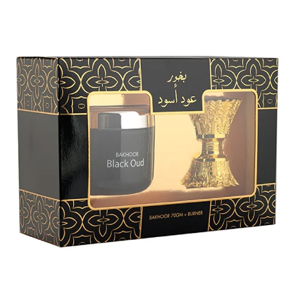 Bakhoor 70g with Gold Plated Burner