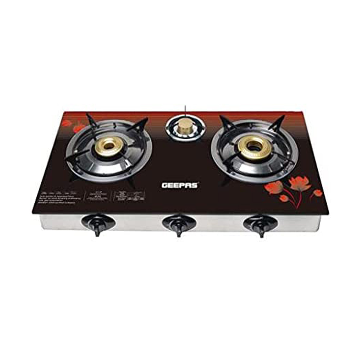 Geepas Glass 3 Burner Stove