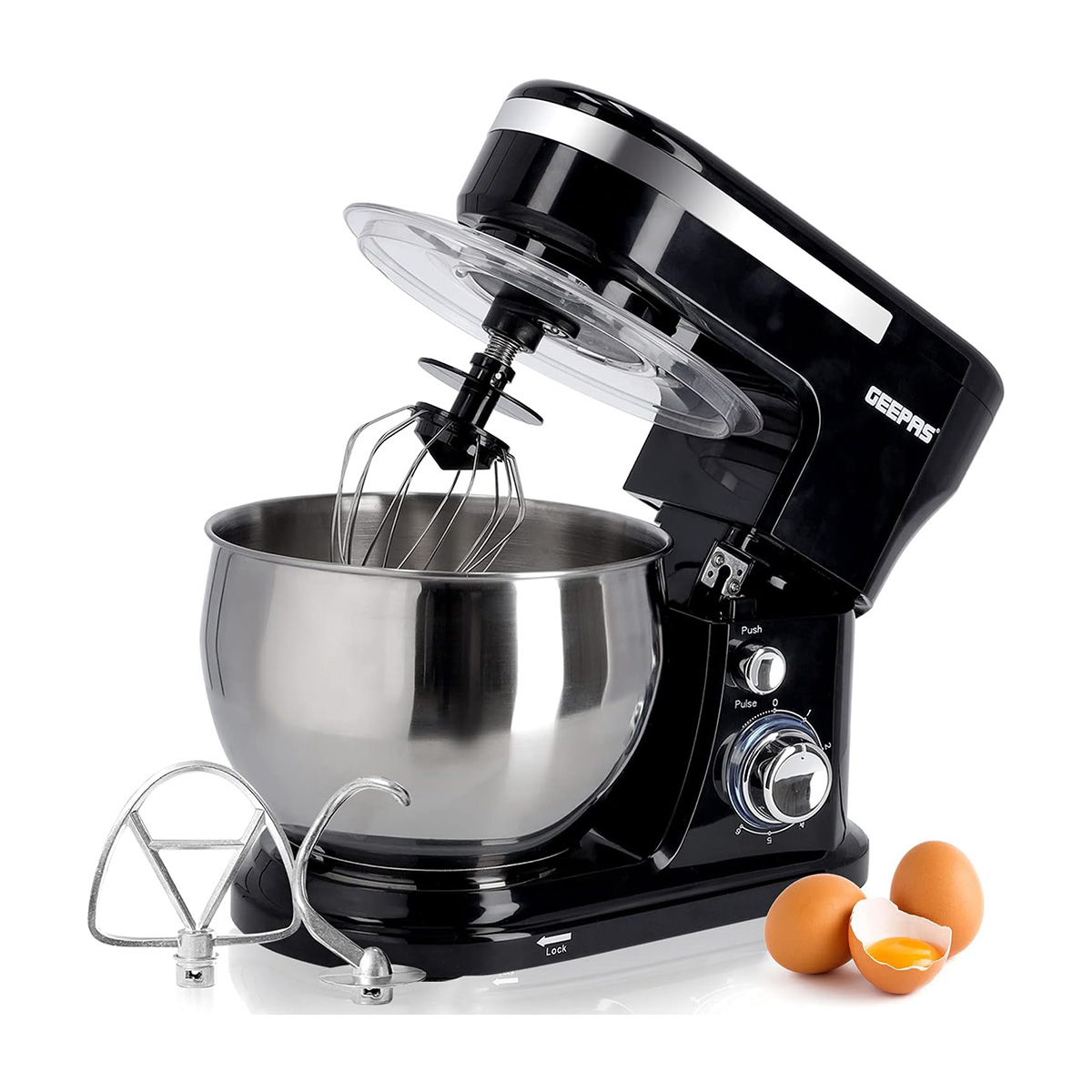 Geepas Food Stand Mixer Stainless Steel Mixing Bowl 5 Ltr - GSM43038UK