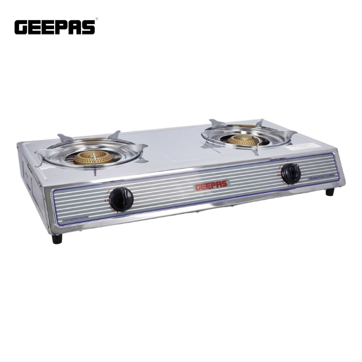 Geepas Stainless Steel Double Burner