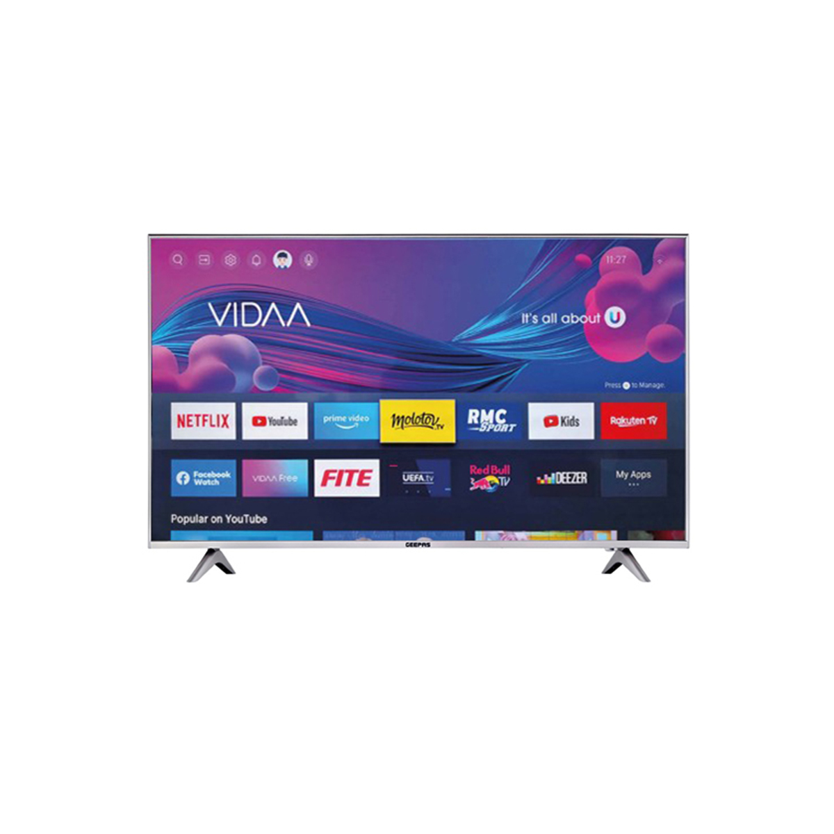 Geepas 65 Inch WebOS Smart UHD TV