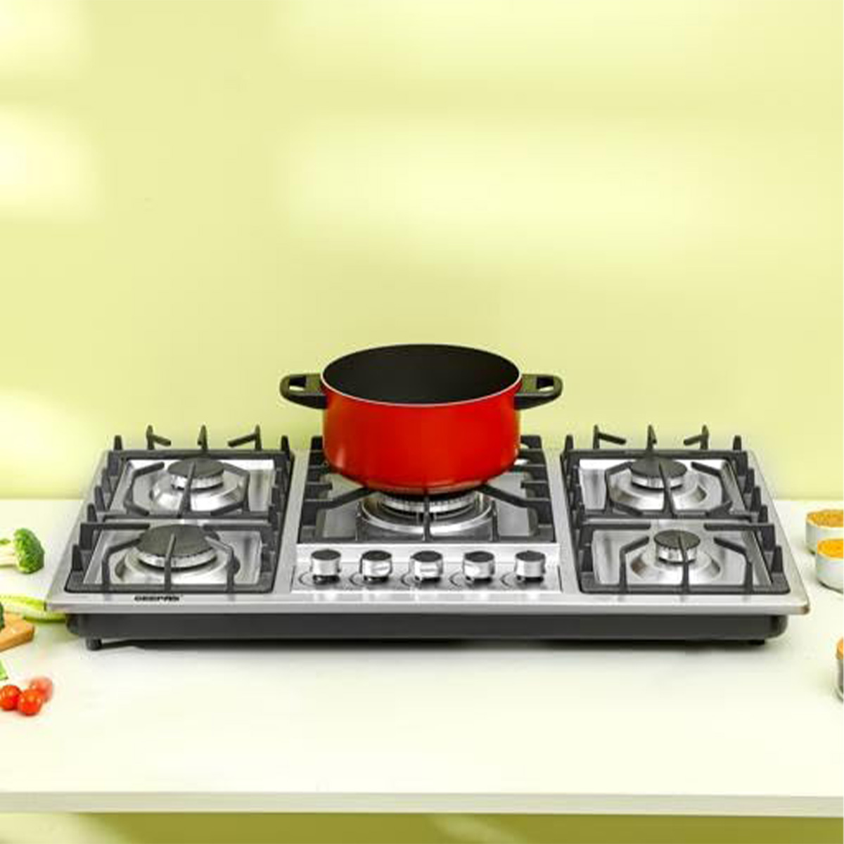Geepas Steel Gas Hob 90x60cm