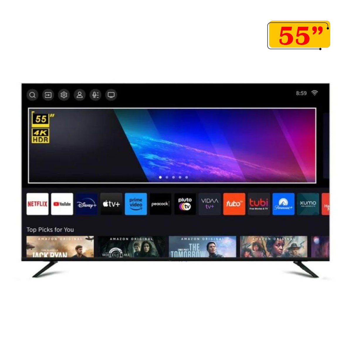 Geepas 55 Inch Google Smart UHD TV