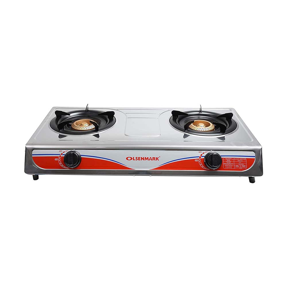 Olsenmark Stainless Steel Double Burner