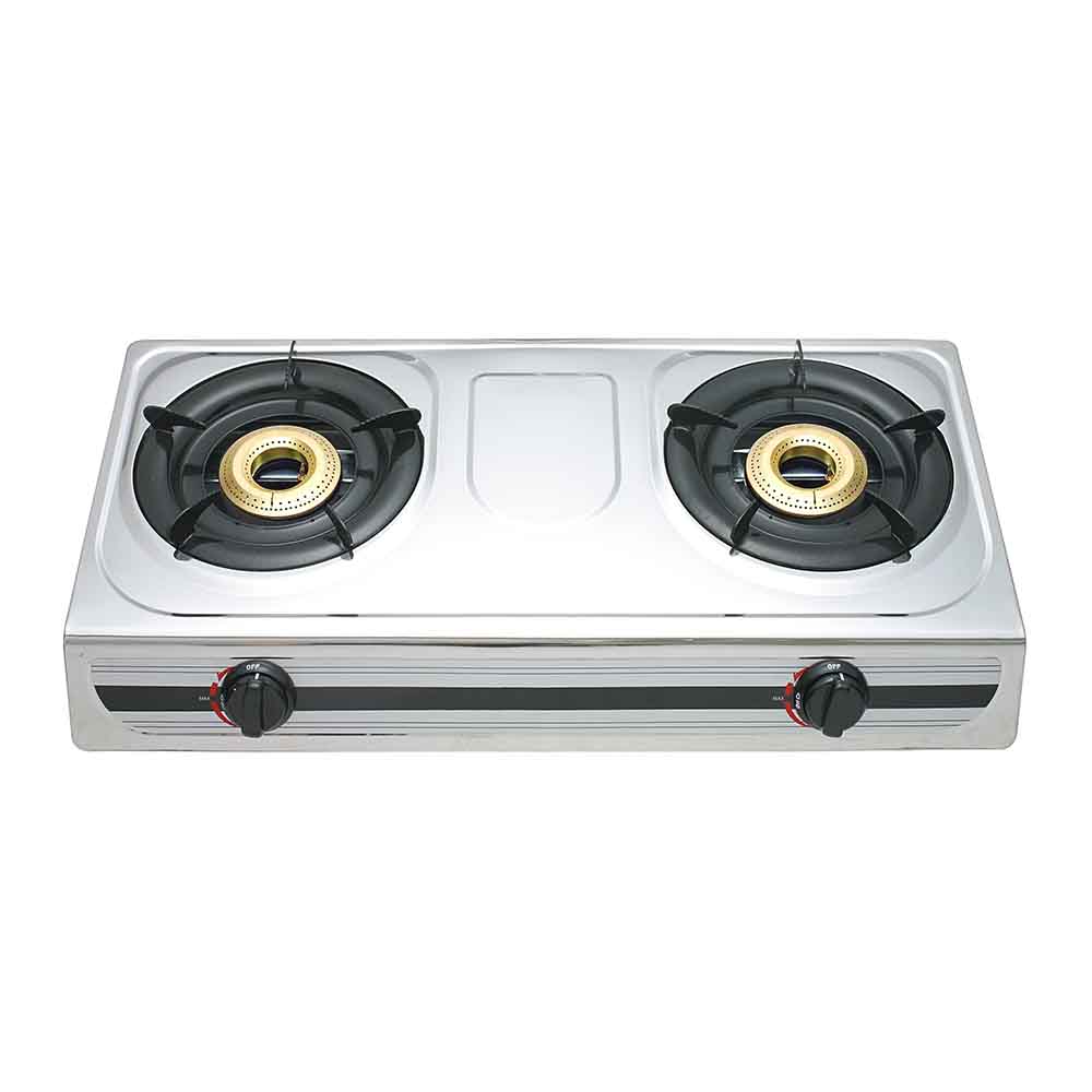 Olsenmark Stainless Steel Double Burner
