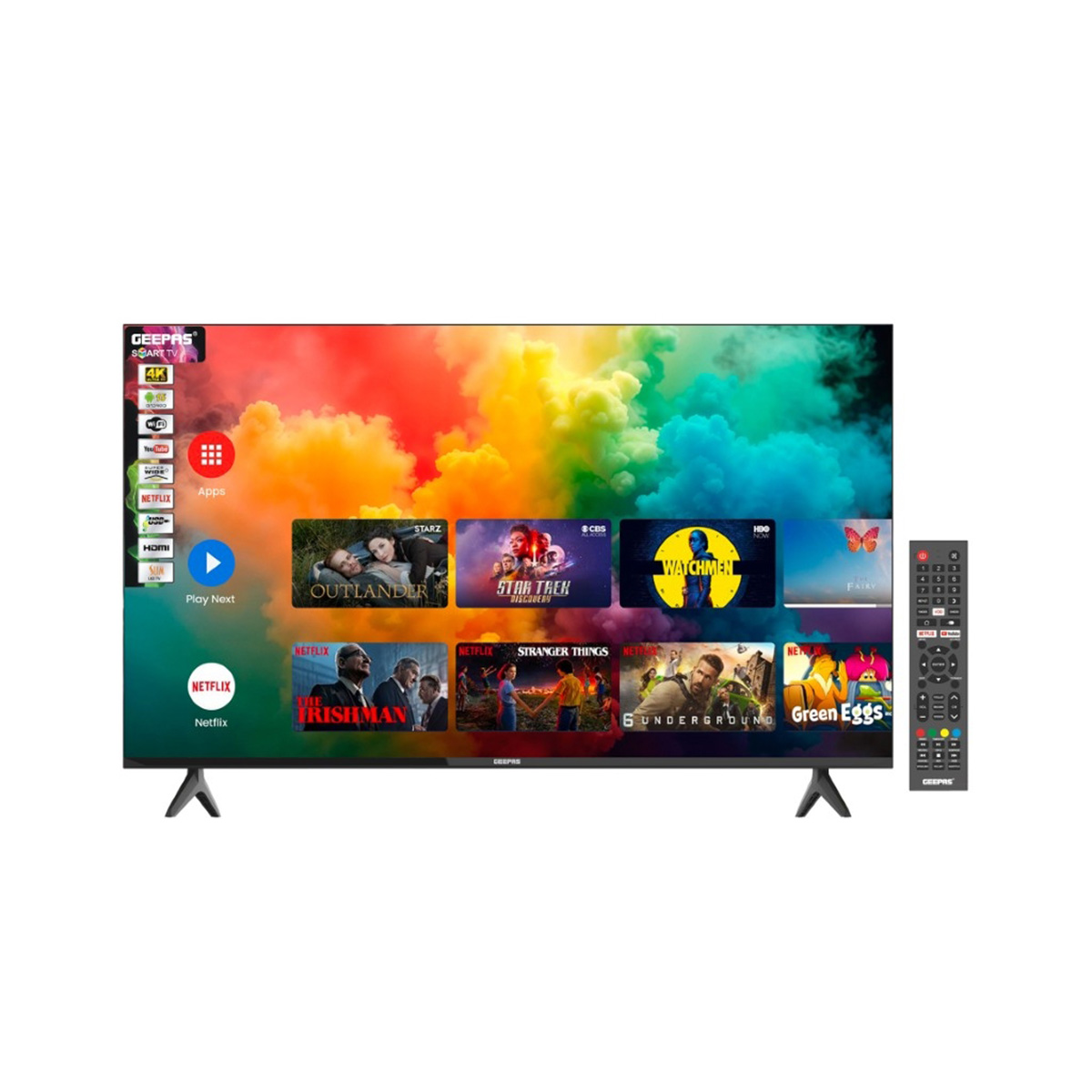 Geepas 4K UHD LED Smart TV 65 Inch