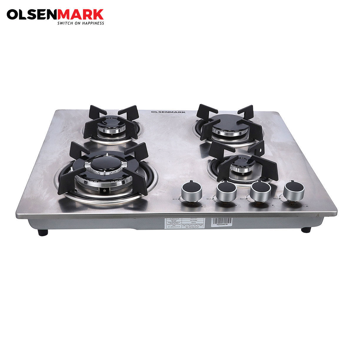 Olsenmark 4-Burner Gas Hob 6cm