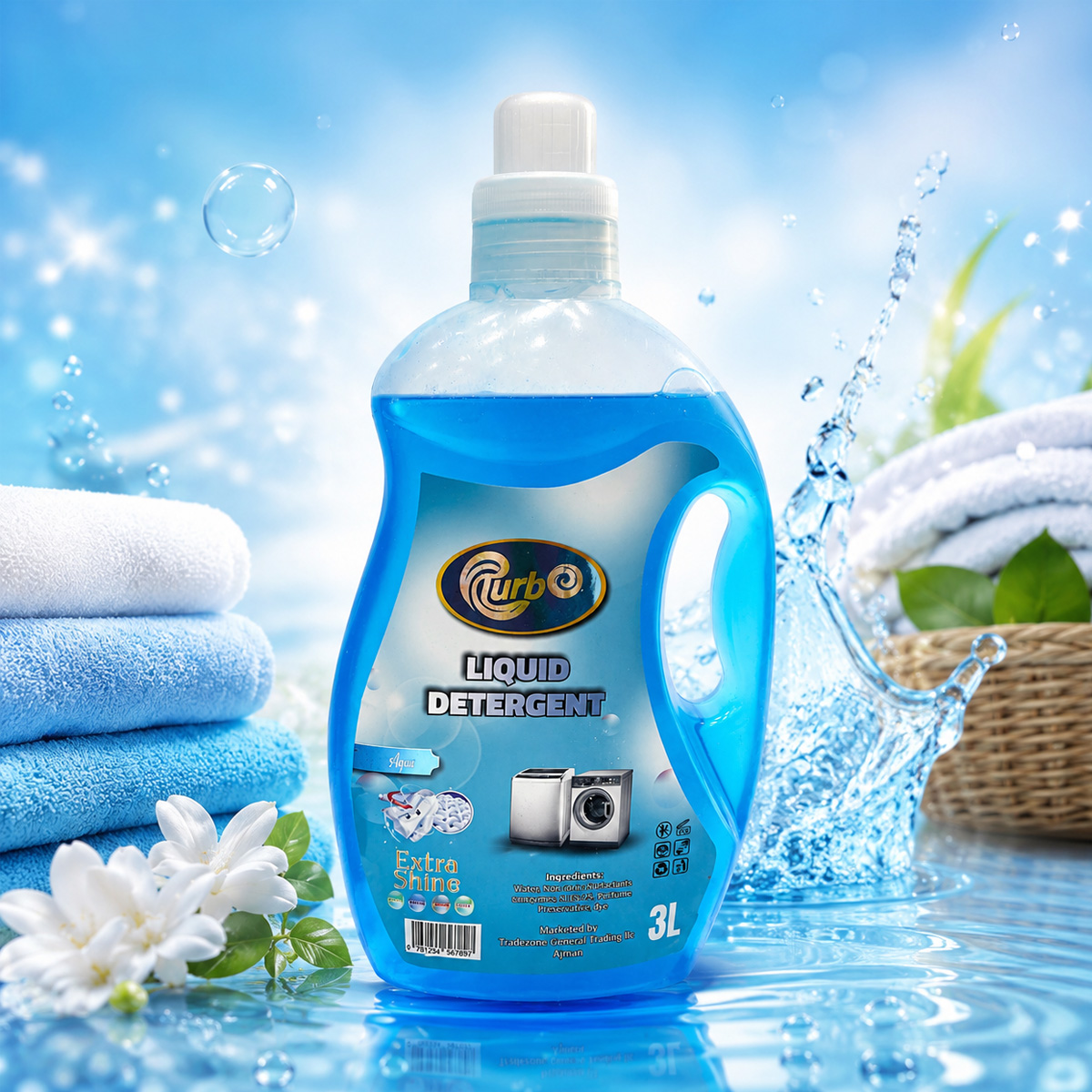 Turbo Detergent Liquid Aqua 3L