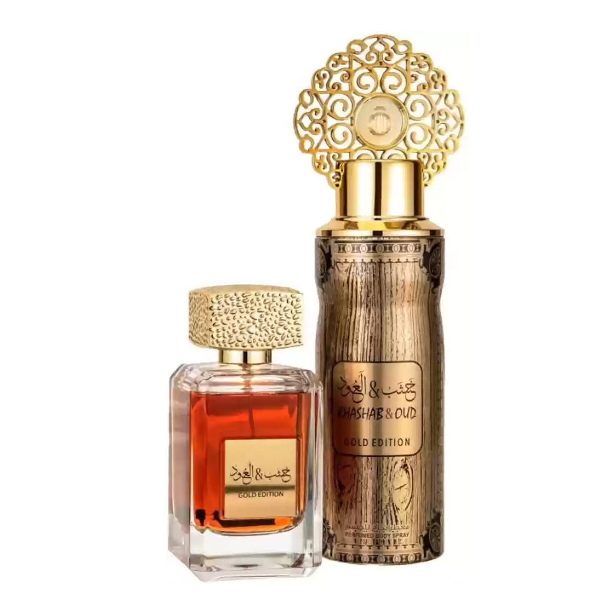 Khashb Oud Gold Eau De Parfum & Deodorant Set