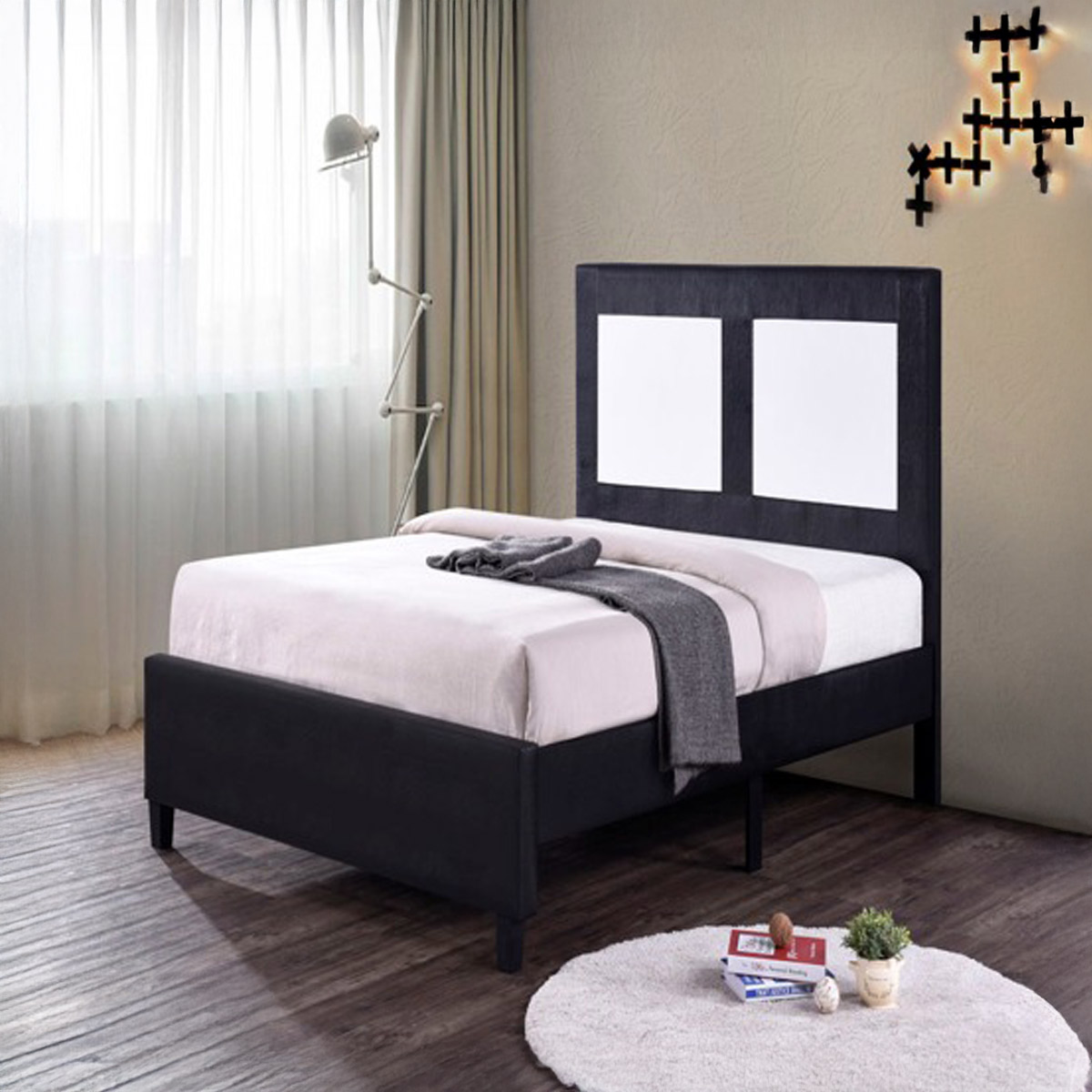 Wooden Single Bed 120x190cm