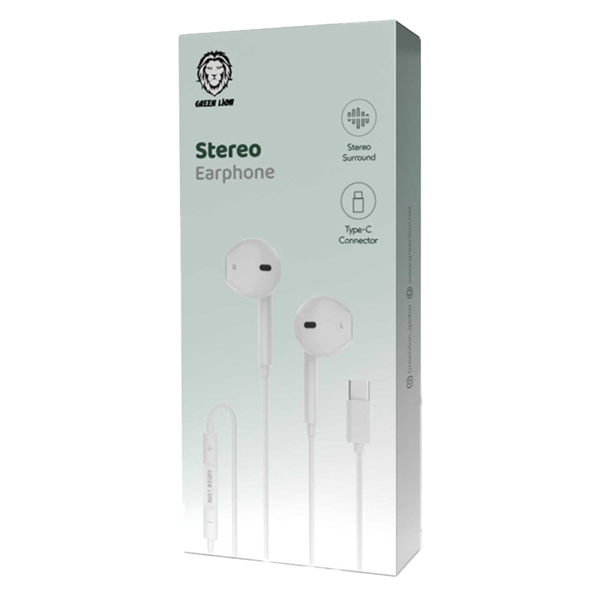 Green Lion Wired Stereo Earphones